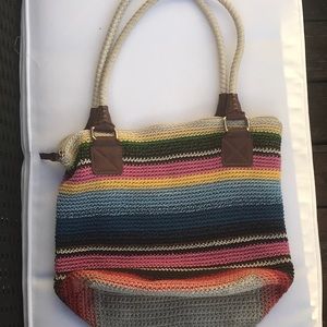 The Sak rainbow woven purse